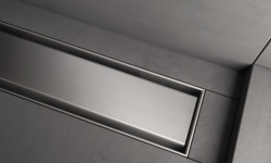 TECElinus Комплект дренажного канала с основой для плитки "tile" и панель “steel”, 0,8 л/с, 700 мм мини 3 6