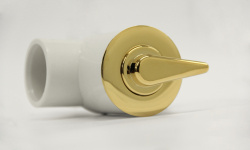 EXCELLENT Pryzmat Slim Ванна акриловая гидромассаж"NANO", 170x75 мм, 230 л, Белый глянец/золото мини 3 4