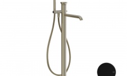 GS ORIGINI Внешние части напольного смесителя для ванны с ручным душем, Black XL мини 1