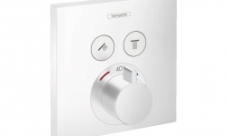 HG ShowerSelect Термостат для двух потребителей, СМ, матовый белый мини 1