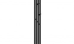 СУНЕРЖА Кантата 3.0 Полотенцесушитель (электрика), 1500х159 мм, ТЭН Левый, Матовый чёрный мини 1