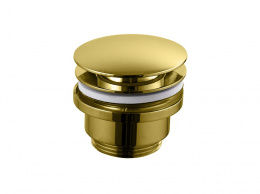 NK Донный клапан (clicker) универсальный 0-75 мм, матовое золото