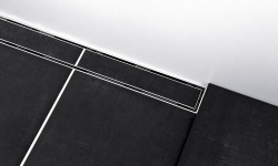 TECElinus Комплект дренажного канала с основой для плитки "tile" и панель “steel”, 0,8 л/с, 700 мм мини 3 4