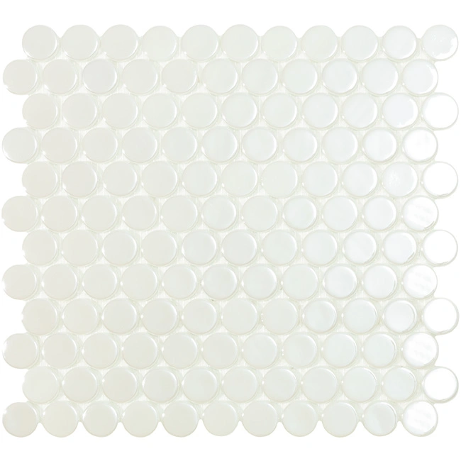 мозаика VIDREPUR CIRCLE WHITE BR (2.5х2.5) 30.6х31.4