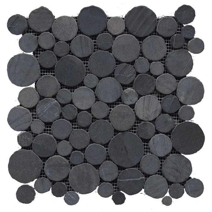 мозаика L'Antic Colonial LANTIC PARADISE ROUND STONE NEGRO 31.5x31.5 G-110