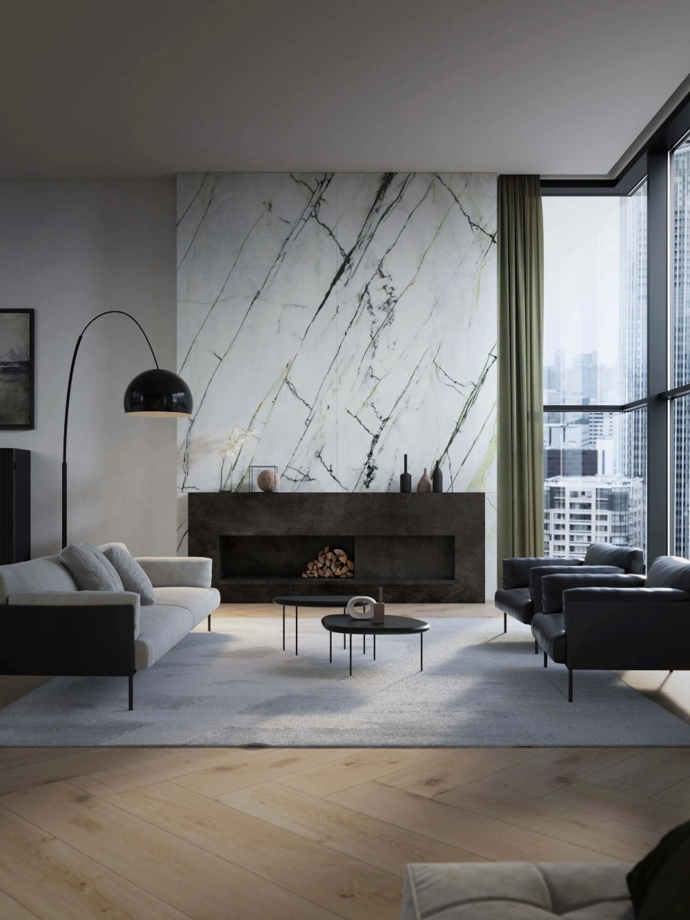 керамогранит Xlight by Porcelanosa PORCELANOSA XLIGHT CALACATTA GREEN 03 POLISHED 120х270 G-2705, фото 3