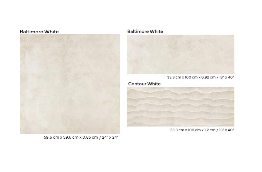 керамогранит PORCELANOSA BALTIMORE WHITE L 59.6х59.6 G-354, фото 2