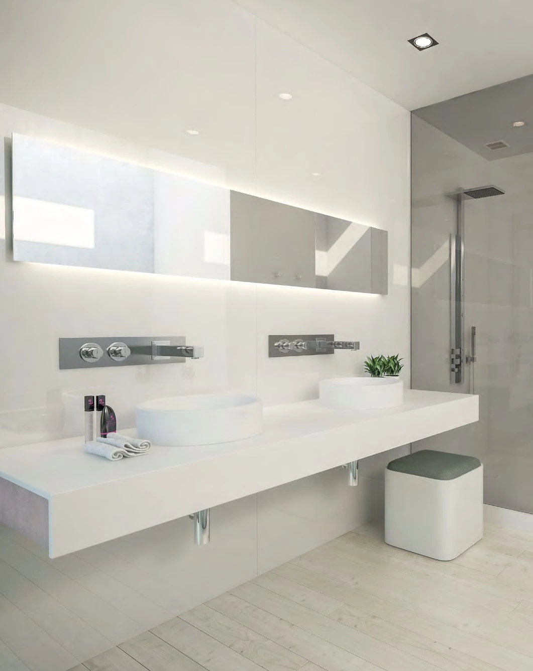 керамогранит Xlight by Porcelanosa PORCELANOSA XLIGHT MOON WHITE POLISHED 120х270 G-2504, фото 2