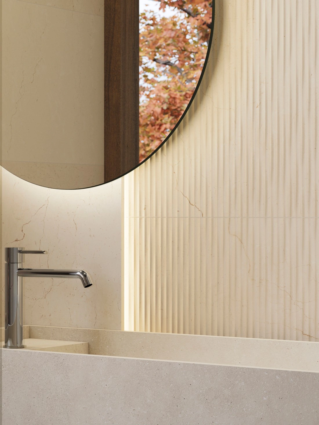 керамическая плитка PORCELANOSA MARMOL CREMA MARFIL 45х120 G-270, фото 4