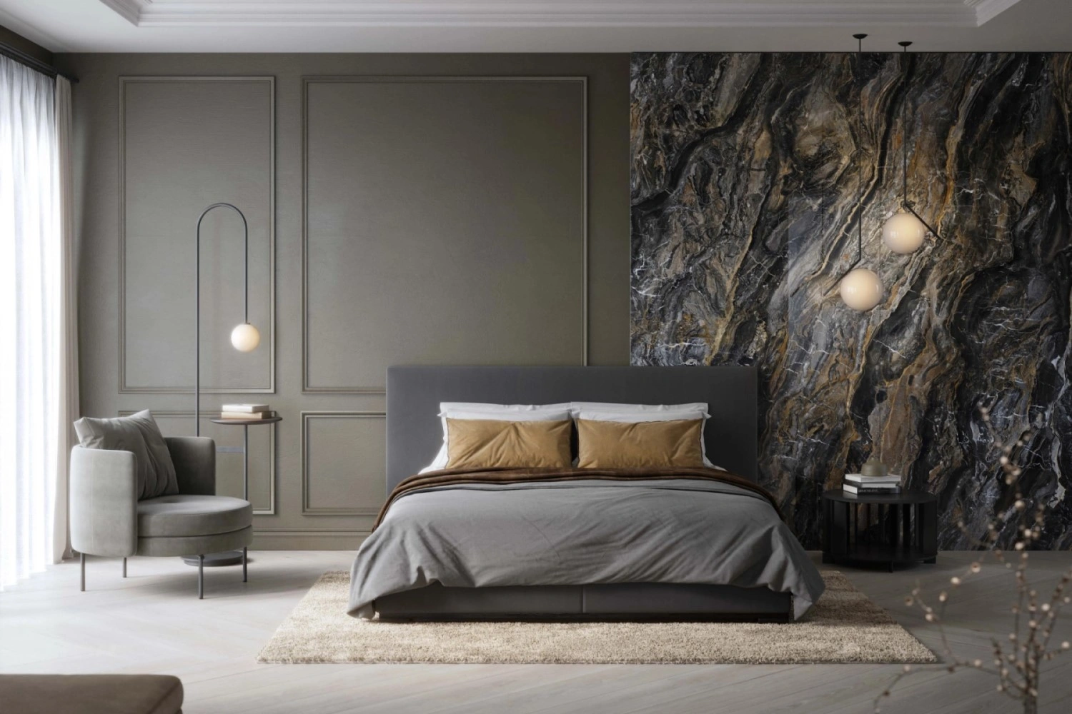 керамогранит Xlight by Porcelanosa PORCELANOSA XLIGHT OROBICO DARK POLISHED 120х270 G-2505, фото 3