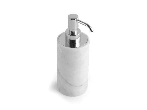 аксессуары BERTOCCI CARRARINO Дозатор настольный, Bianco Carrara/хром