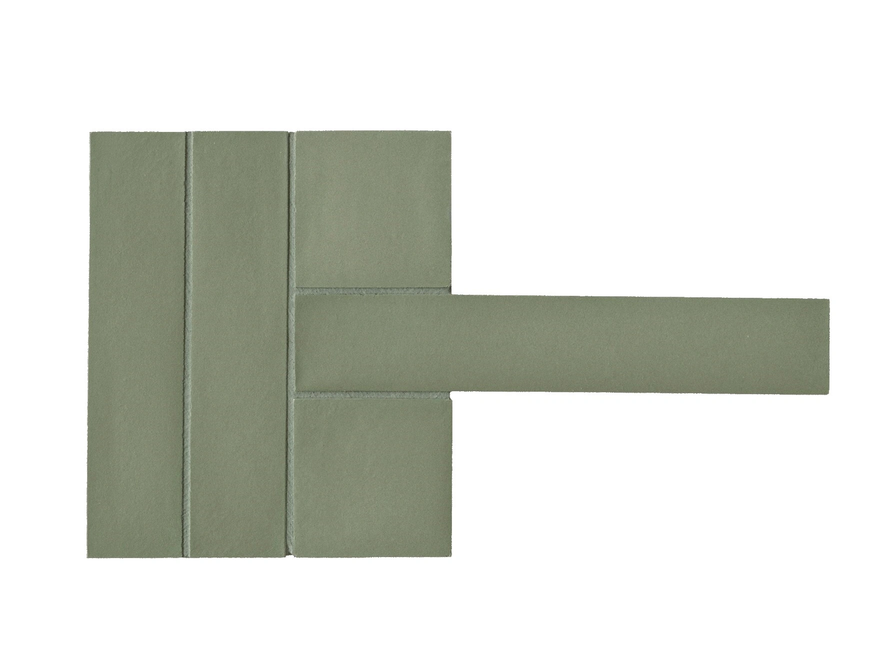 мозаика MUTINA WEAVING GREEN SI FANG 35.7х20.3