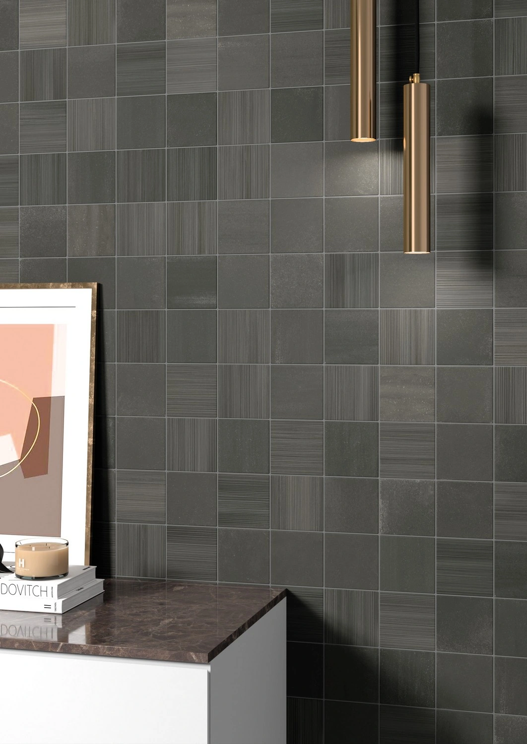 керамогранит EQUIPE HIKARI EBONY DECOR 10х10 EQ-5, фото 2