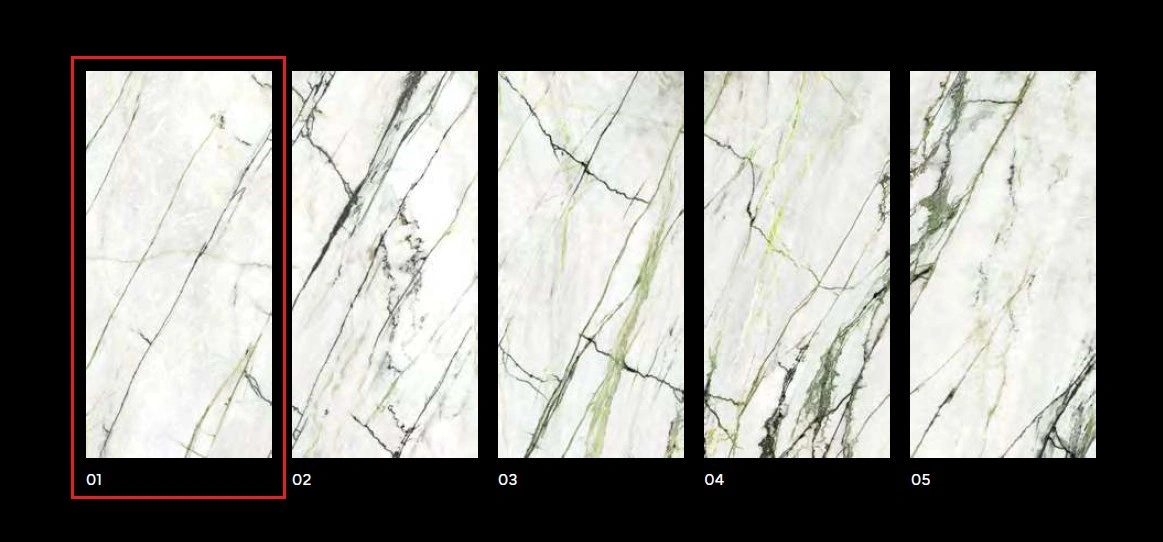 керамогранит Xlight by Porcelanosa PORCELANOSA XLIGHT CALACATTA GREEN 01 POLISHED 120х270 G-2705, фото 5