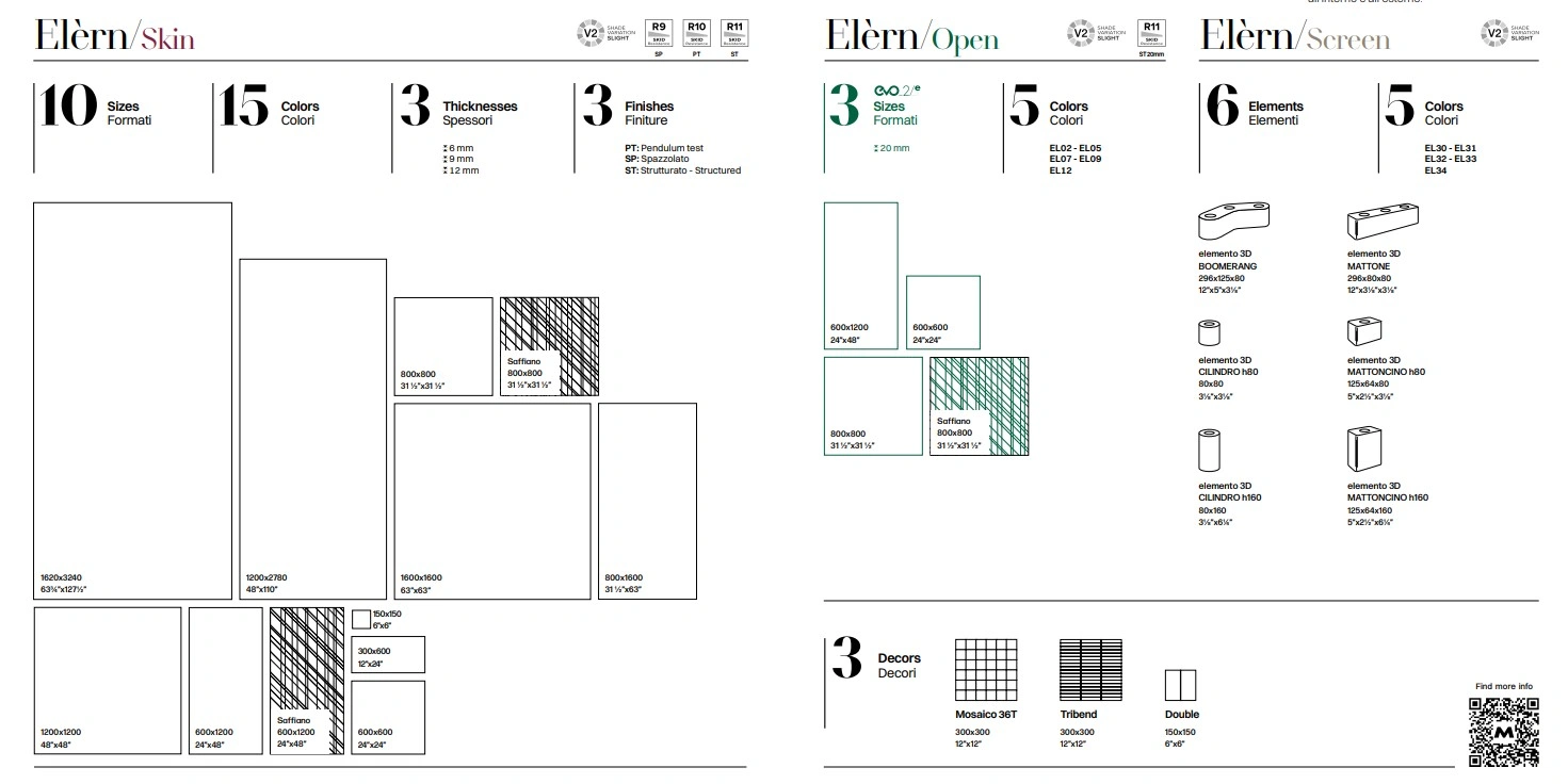 керамогранит ELERN MIRAGE GRIGIO CHIARO LIVING EL 02 SP SQ 60х120x0.9, фото 2