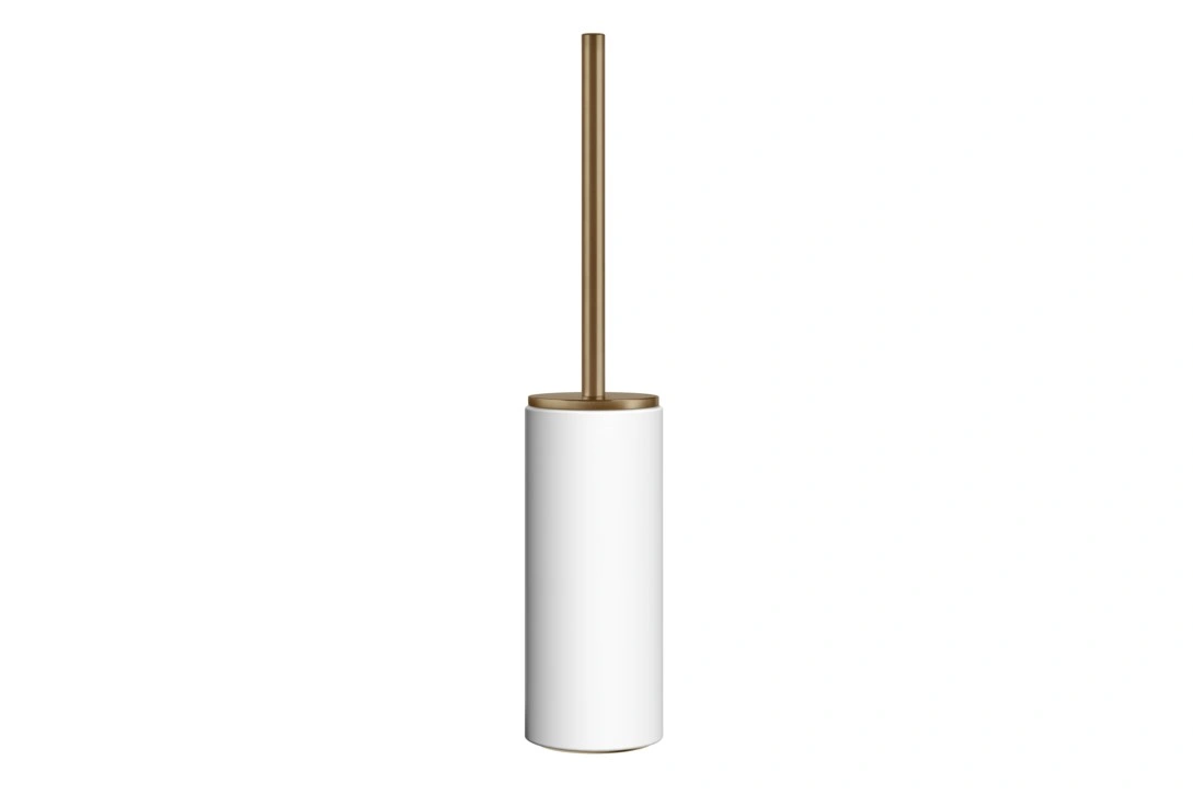 аксессуары ANELLO/INGRANAGGIO GESSI INGRANAGGIO Ершик туалетный, белый/Warm Bronze Br. PVD