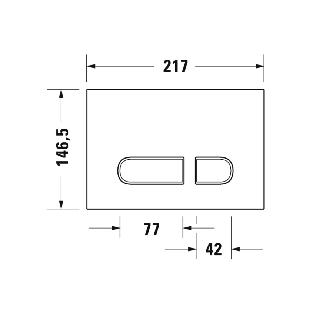 DURAVIT DuraSystem® Клавиша смыва A1, для унитаза, хром глянцевый, фото 3
