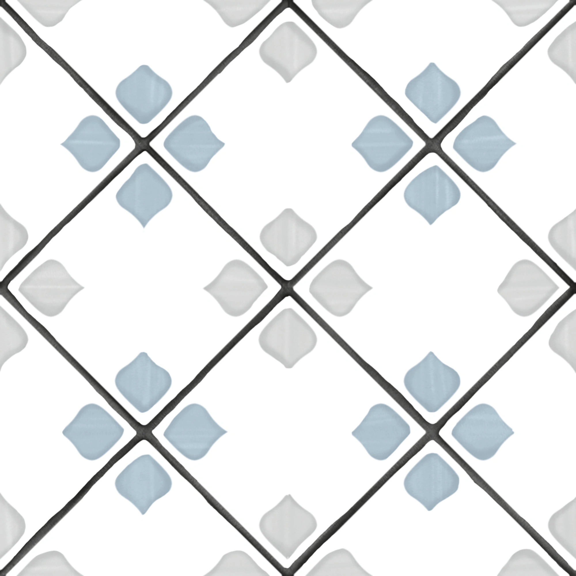 керамогранит HARMONY TANGER SILVER RHOMB 12.3х12.3 Q-39