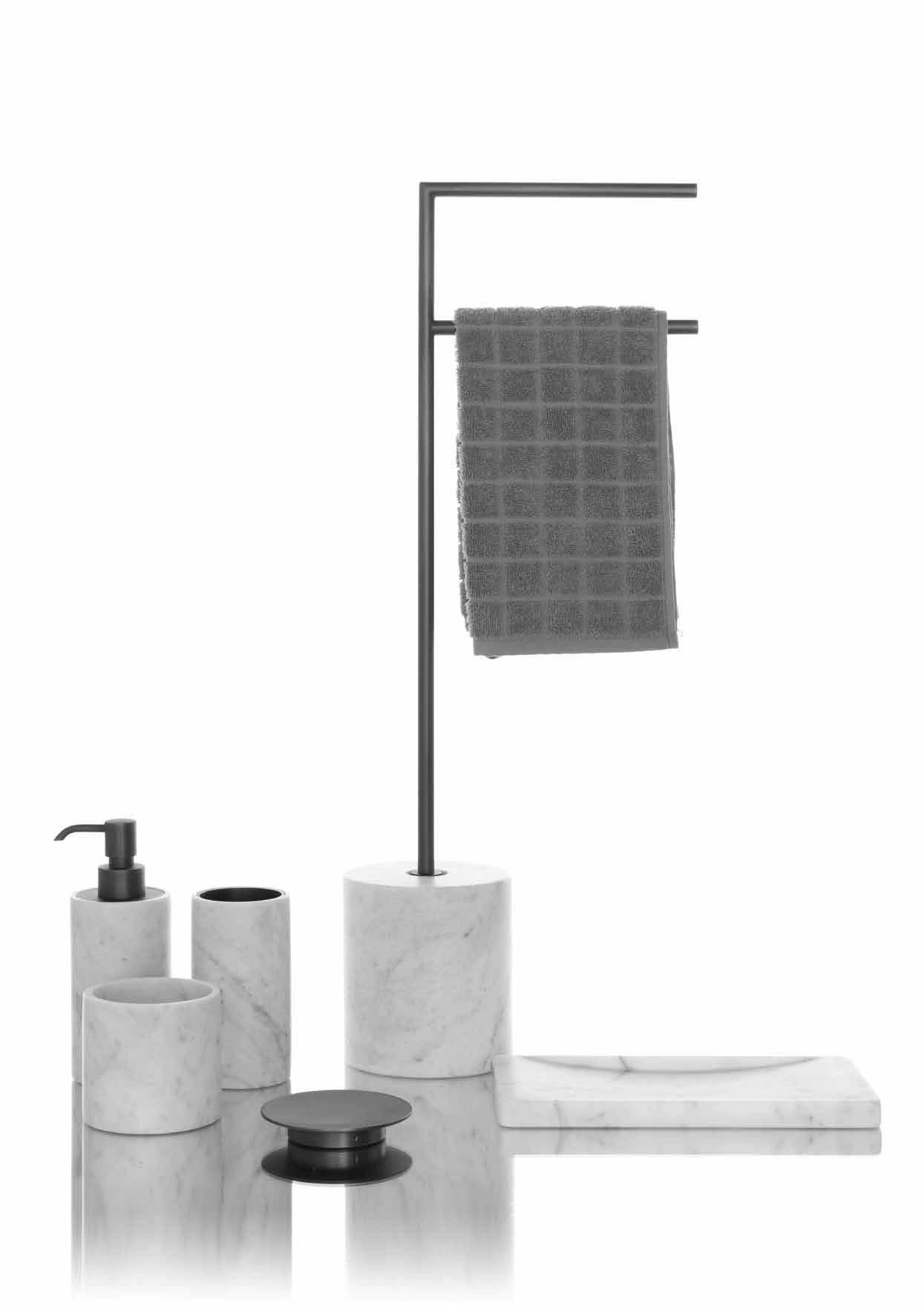 аксессуары BERTOCCI CARRARINO Дозатор настольный, Bianco Carrara/хром, фото 5