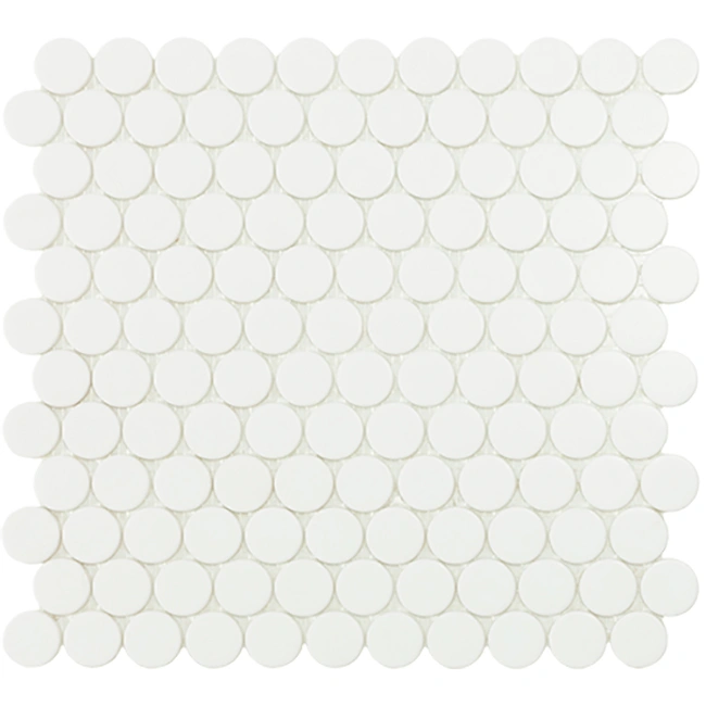 мозаика VIDREPUR CIRCLE WHITE MT (2.5Х2.5) 30.6х31.4