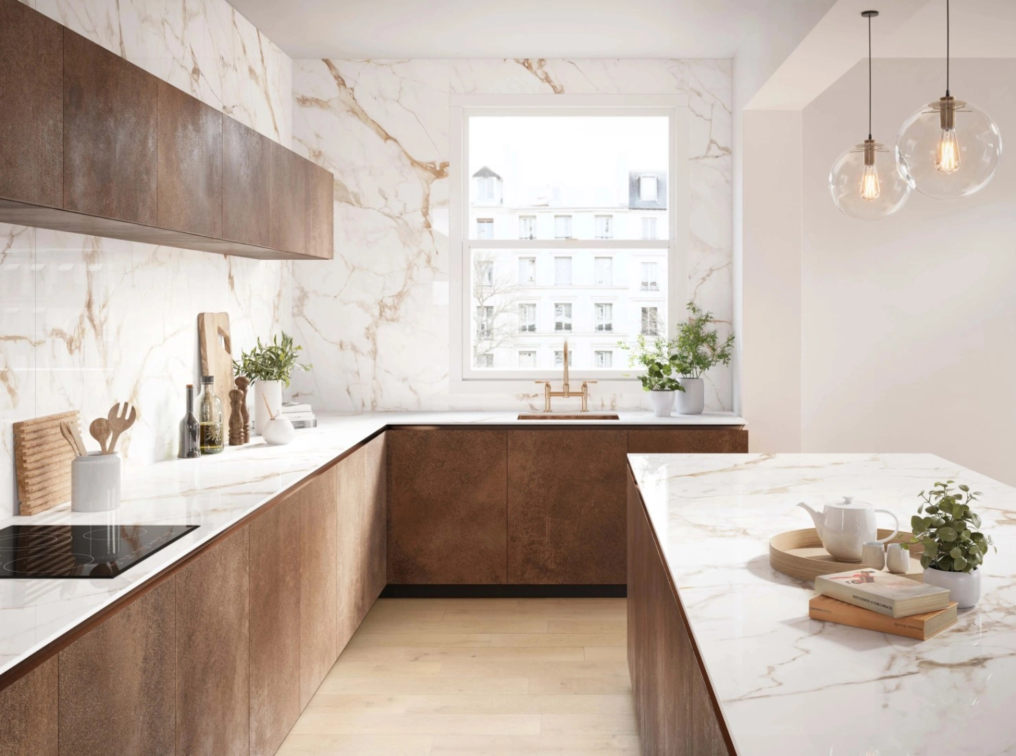 керамогранит Xlight by Porcelanosa PORCELANOSA XLIGHT CALACATTA GOLD 01 SILK 120х270 G-2704, фото 4
