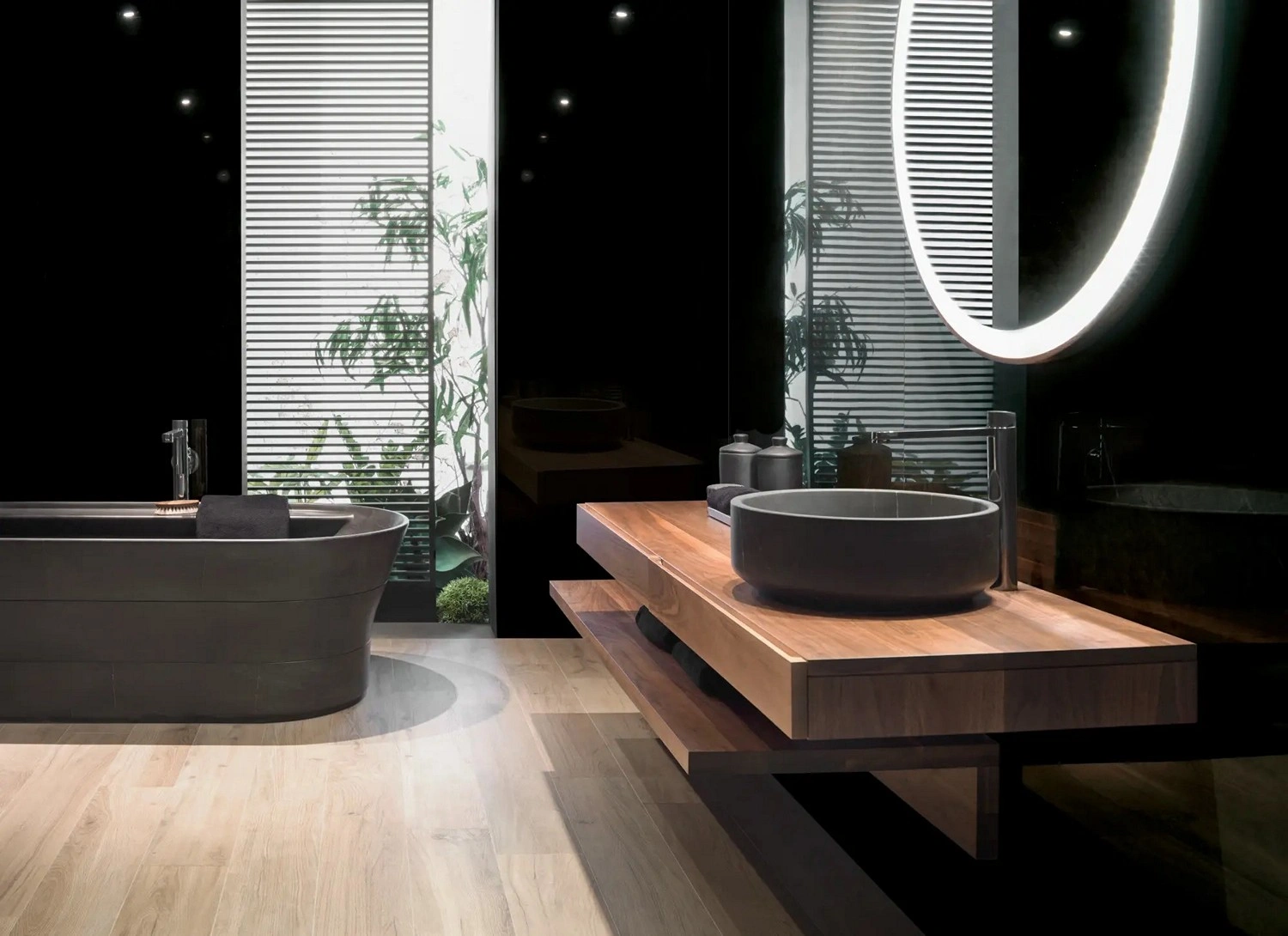керамогранит Xtone by Porcelanosa PORCELANOSA XTONE SOLO BLACK POLISHED 160х320x0.6 G-1056, фото 3