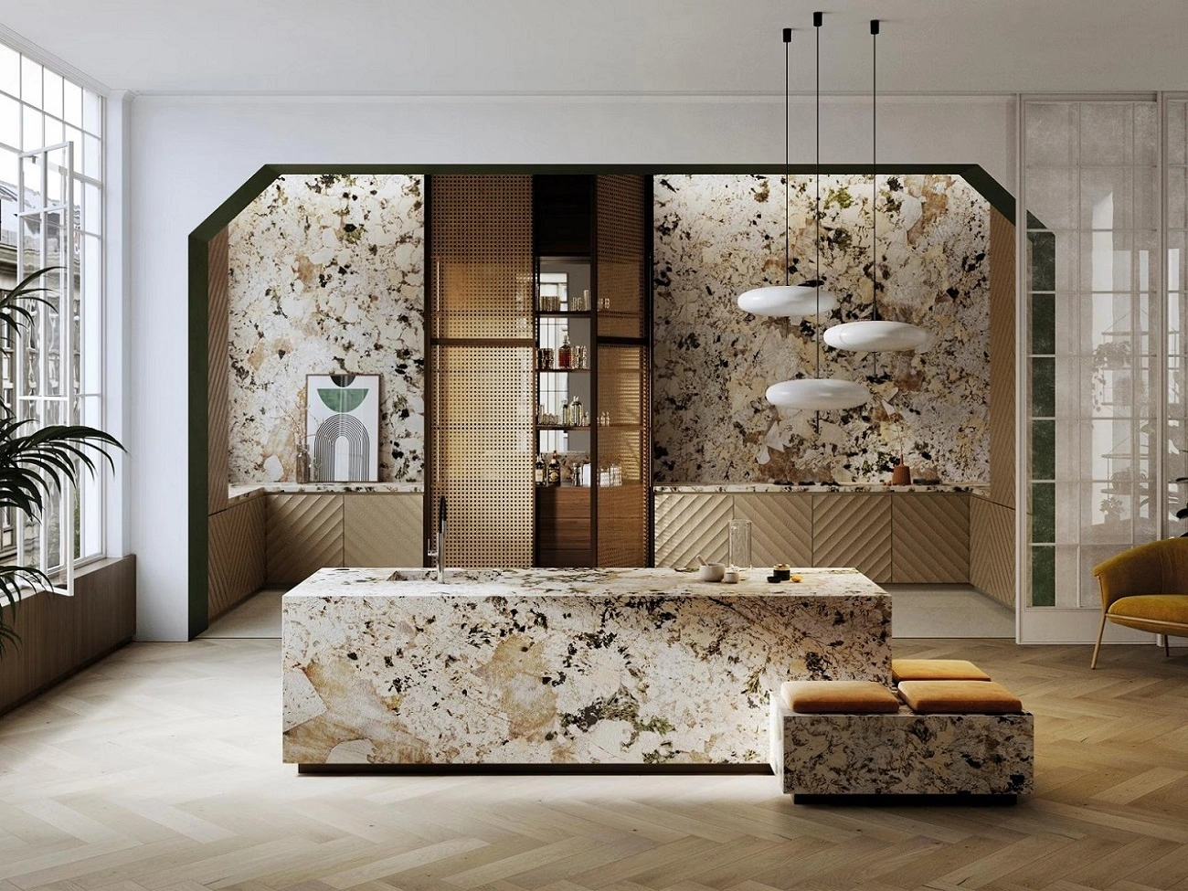 керамогранит Xtone by Porcelanosa PORCELANOSA XTONE ALPINUS WHITE TEXTURE 160х320x0.6 G-1054, фото 3