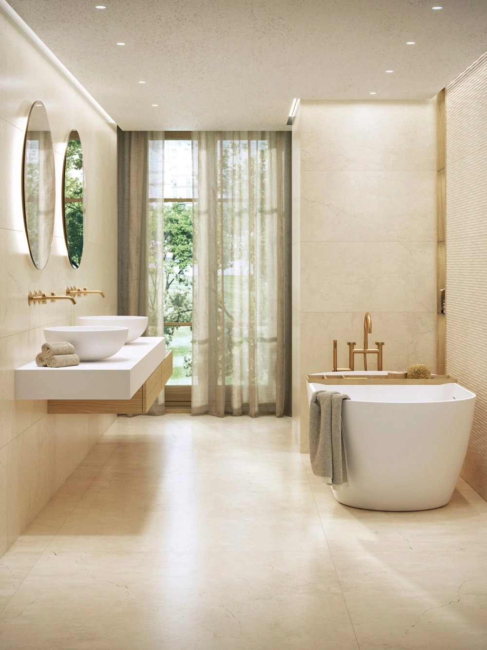 керамогранит PORCELANOSA MARMOL CREMA BONE 120х120 G-392, фото 4