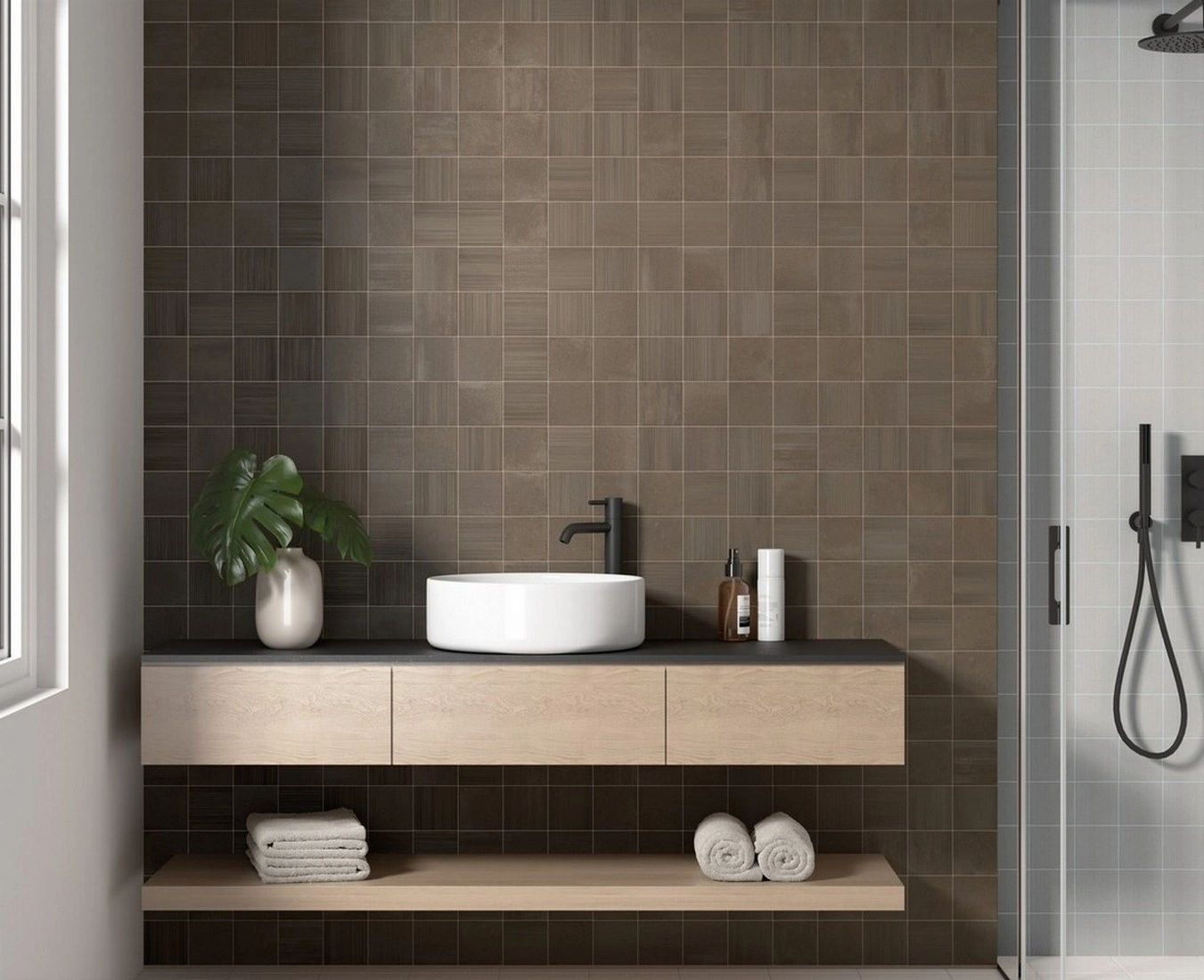 керамогранит EQUIPE HIKARI BROWN DECOR 10х10 EQ-5, фото 2