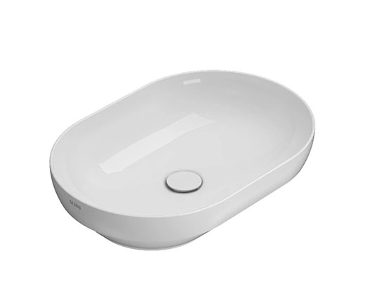 GLOBO T-EDGE Раковина на столешницу/полувстроенная 60х41хh14 см, bianco