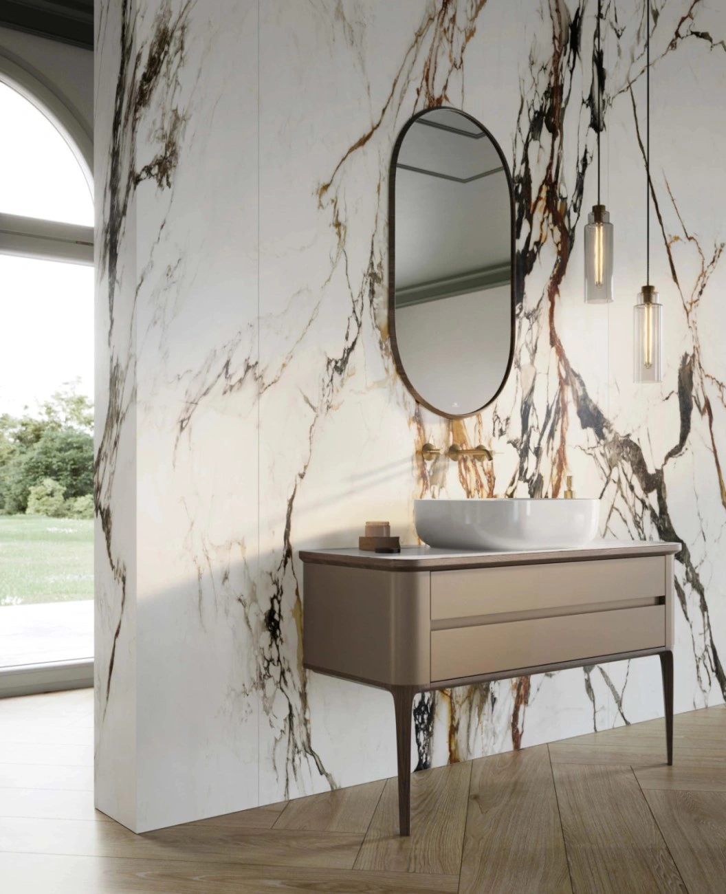 керамогранит Xlight by Porcelanosa PORCELANOSA XLIGHT PAONAZZO BIONDO POLISHED 120х270x6 G-2505, фото 8