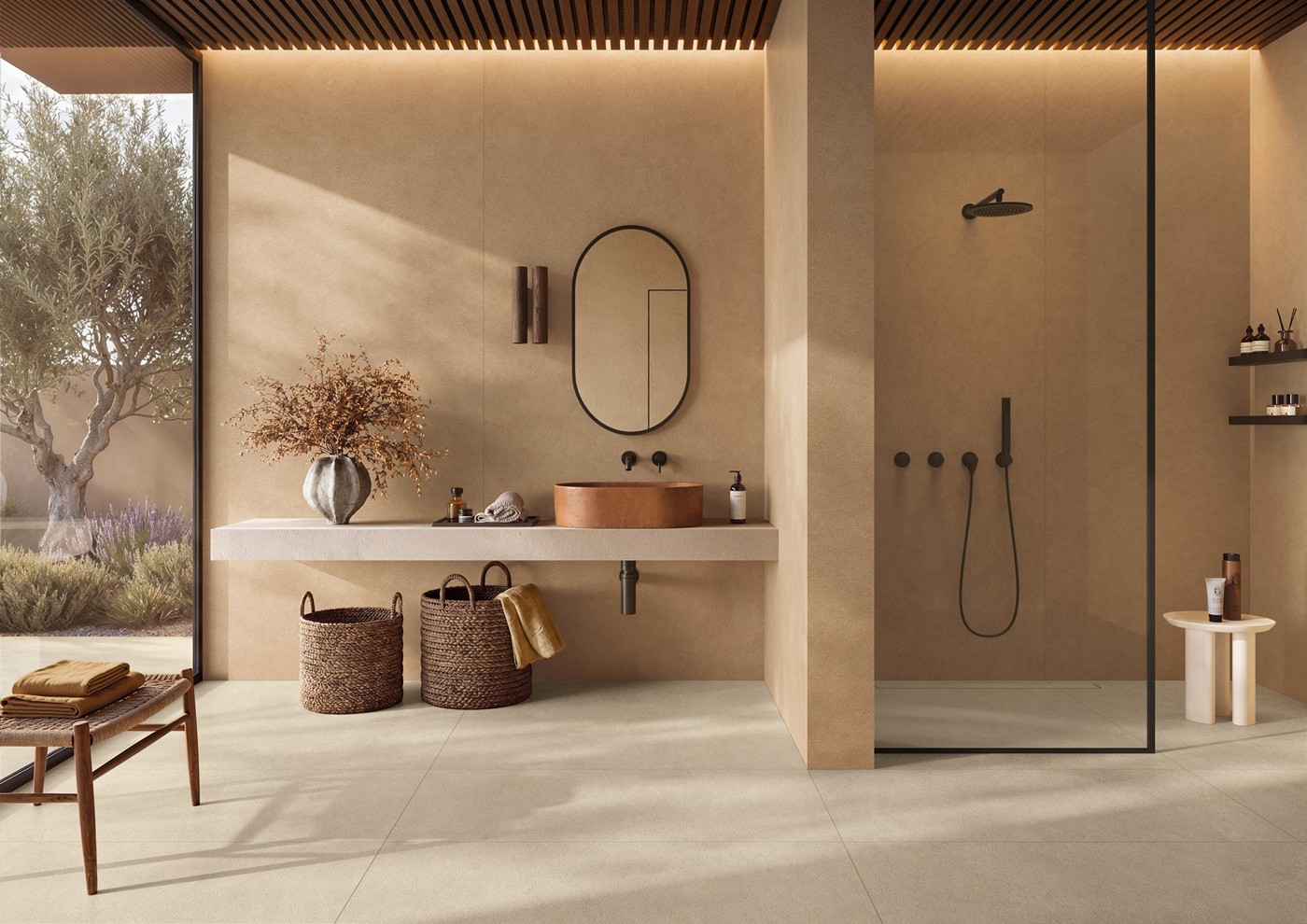 керамогранит ELERN MIRAGE BEIGE EL 05 SP SQ 60х120x0.9, фото 4