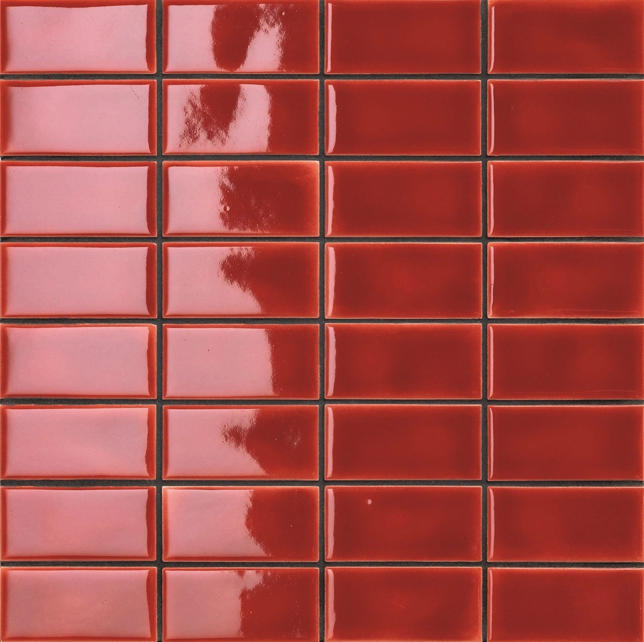 мозаика MUTINA DIN RED GLOSSY 30.2х30.2 (3.6x7.4)