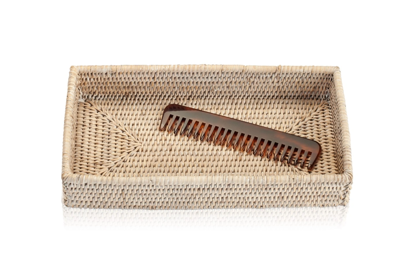аксессуары Decor Walther DW BASKET TAB 2 Бокс универсальный H5x30x16 см, Ротанг светлый