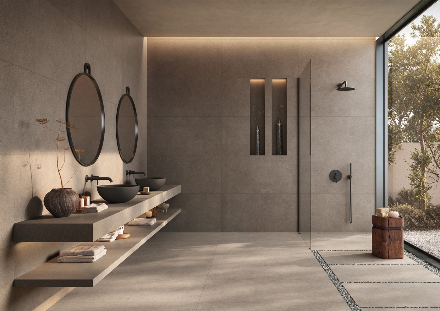керамогранит ELERN MIRAGE DARK BEIGE EL 07 SP SQ 60х120x0.9, фото 4