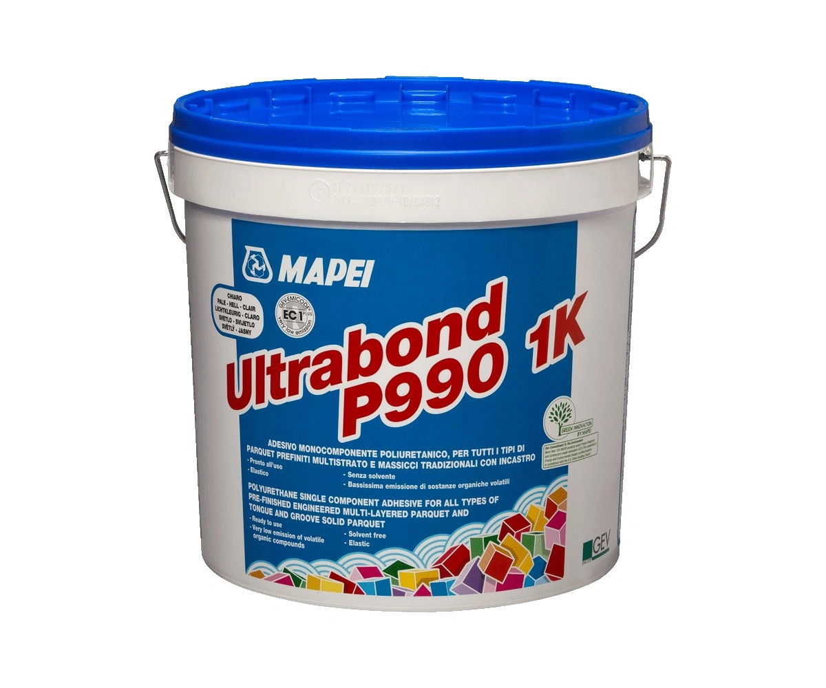 строительная химия MAPEI ULTRABOND P990 1K светлый полиуретановый однокомпонентный клей (15 кг)