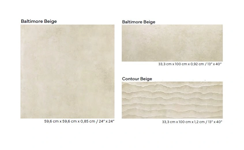 керамическая плитка BALTIMORE PORCELANOSA CONTOUR BEIGE 33.3x100 G-271, фото 2
