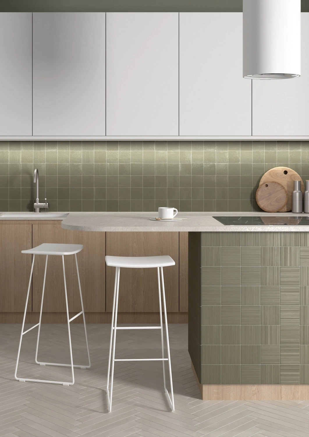 керамогранит EQUIPE HIKARI SAGE DECOR 10х10 EQ-5, фото 2
