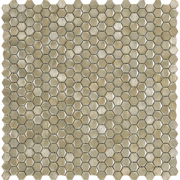 мозаика L'Antic Colonial LANTIC GRAVITY ALUMINIUM HEXAGON GOLD 30.7x30.4 G-150