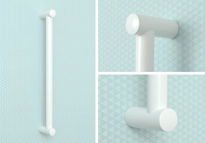 аксессуары СУНЕРЖА Поручень прямой Ø28 мм/L 800, Белый, фото 4