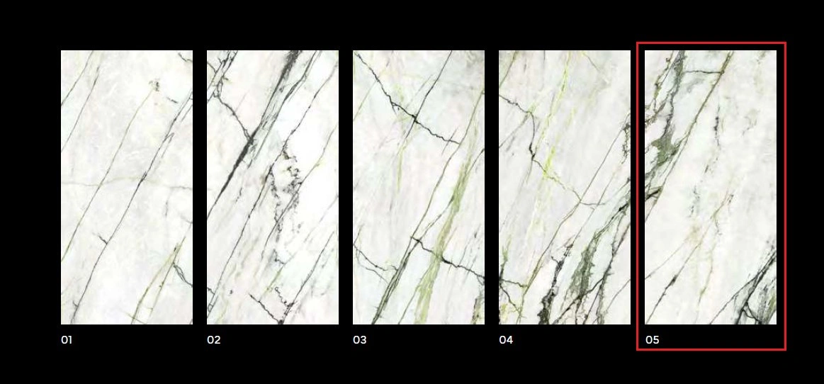 керамогранит Xlight by Porcelanosa PORCELANOSA XLIGHT CALACATTA GREEN 05 SILK 120х270 G-2705, фото 5