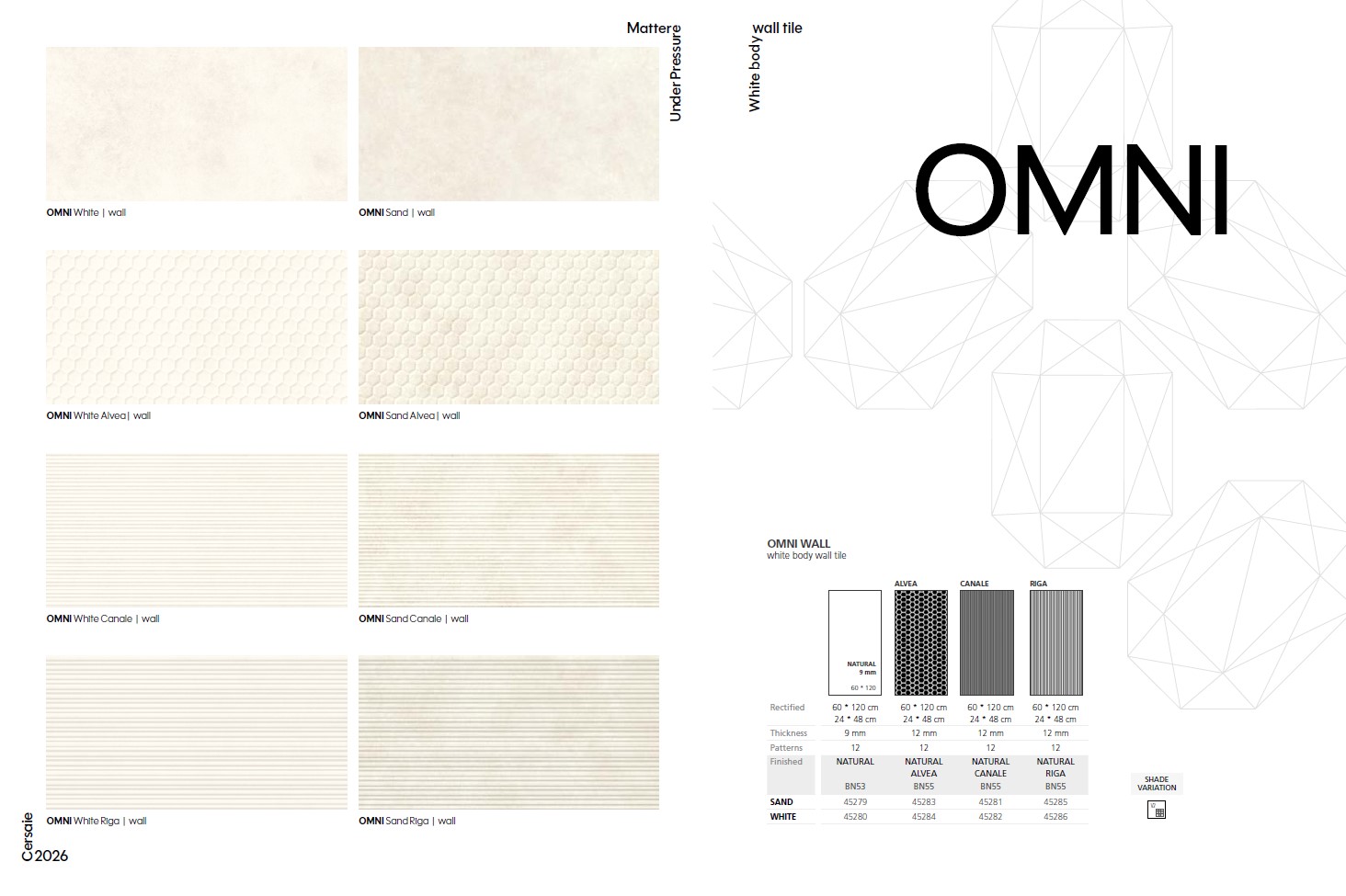 PERONDA OMNI WHITE WALL CANALE 60х120x1.2 BN-55