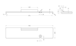 Salini Gabbiano Полка для ванны. Установка на отдельностоящие ванны до 870 мм, S-Stone - RAL матовый мини 3 9