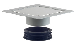 OMP Tea Kalamata Unseen Трап 115х115 мм, решетка под плитку, сухой затвор мини 1