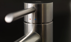 NOKEN ROUND INOX Смеситель для раковины, без ДК, браш. нержавеющая сталь мини 3 5