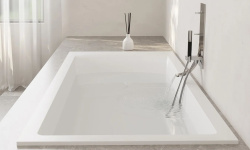 Salini CASCATA KIT Ванна встраиваемая 1806x802x593/610 мм, S-Sense - белый глянцевый/фурнитура белый мини 3 3