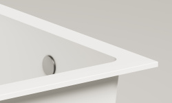 Salini CASCATA 150 Ванна встраиваемая 1500x700x605/625 мм, S-Sense, белый матовый мини 3 11