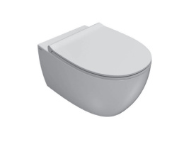 GLOBO 4 ALL Унитаз подвесной 54x36 см безободковый + сиденье с системой soft close, BI Bianco