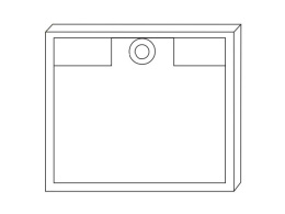 KRION DIAL BASIC BB Акриловый поддон 90х90 см, белый