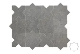 керамогранит EQUIPE ELDA GRAPHITE STAR 16.8х16.8 EQ-10D